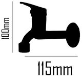 Banyo Musluğu Bahçe Musluğu Aç Kapa Özellikli Kartuşlu Mix Musluk
