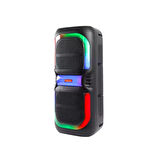 HEPU HP 109 Bluetooth Hoparlör 2*8 inc 16 w Rms 3600 mAh Rgb Efekt Kablolu Karaoke Mikrofon