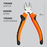 16 cm Yan Keski Yüksek Performans Keskin Profesyonel Uzun 160 mm Hesaplı Hırdavat