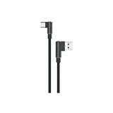  3 Metre L Tipi Hasır 3 Amper USB Type-C Giriş Şarj ve Data Kablosu