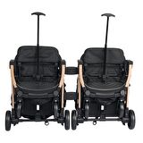 Lorelli Fiorano New Kabin İkiz Bebek Arabası - Black