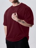 Genius Erkek Spor Tişört Oversize Fitness & Gym Antrenman Tişörtü