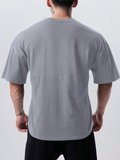 Genius Erkek Spor Tişört Oversize Fitness & Gym Antrenman Tişörtü