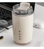  Smeg Mug Bardak 240 ml Paslanmaz Çelik Sızdırmaz Termos krem Renkli Tasarım TERMOS240ML