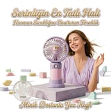 USB Şarj Edilebilir Taşınabilir Mini Fan Standlı Sessiz Motorlu Masaüstü El Vantilatörü