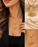 kuğu çelik kolye kadın kuğu gold kolye