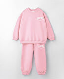 Kız Çocuk Laciel Paris Winter Clup Pembe 3 İplik Fitilli Kumaş Alt Üst Eşofman takımı