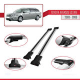 Toyota Avensis SW 2003-2009 Arası ile Uyumlu FLY Model Ara Atkı Tavan Barı Gri 2 Adet