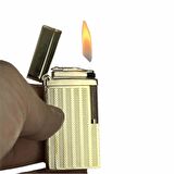 Dupont Tarz Yandan Çarklı Metal Çakmak Altın