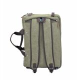 Ççs London 31458 Kanvas Sırt Laptop ve Evrak Çantası Haki