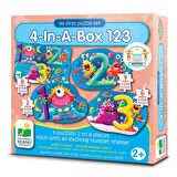 4 Puzzle Bir Arada 123 2+ Yaş Büyük Boy Puzzle 2 - 4 - 6 - 8 Parça