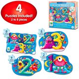 4 Puzzle Bir Arada 123 2+ Yaş Büyük Boy Puzzle 2 - 4 - 6 - 8 Parça
