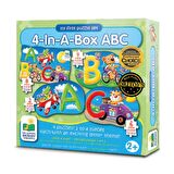 4 Puzzle Bir Arada ABC 2+ Yaş Büyük Boy Puzzle 2 - 4 - 6 - 8 Parça