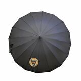 Marlux Vale Protokol Baston Şemsiye 105 Cm Siyah
