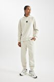 DeFactoFit Standart Fit Kapüşonlu Skuba Dalgıç Kumaş Sporcu Sweatshirt B4758AX24AUBG721