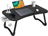 Laptop Standı USB'li Çekmeceli Ders Çalışma Masası Çocuk Çalışma Sehpası Yatak Sehpası Ders Masası