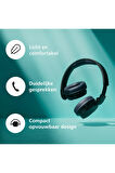 TAH3209 Kablosuz Kulak Üstü Kulaklık Dinamik Bas, Bluetooth, Çok Noktalı Bağlantı 25 Saat Kullanım Süresi Siyah