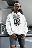Kiss Rock Metal Müzik Grubu Baskılı Unisex Oversize Hoodie