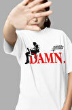 Kendrick Lamar Damn Yazılı Unisex Oversize Rapper Tişört