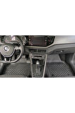 Sahler Vw Polo 2017-2025 Uyumlu 4.5D Premium Havuzlu Oto Paspas ve Liner Marka 3D ALT Bagaj Havuzu