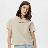 Tommy Jeans Classics Kadın Bej T-shirt