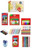 Faber Castell 12'li Pastel Boya 12' Suluboya 12'li'keçeli Kalem 10'kuruboya Alex Resim Defteri