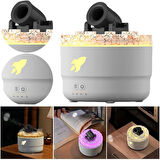 Ozmik Volkanik Kule Nemlendirici Sessiz Nem Alma Cihazı Aromaterapi Renkli LED Işık  280 ml 