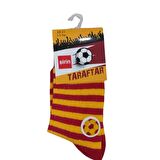 ŞİRİN SARI KIRMIZI TARAFTAR UNISEX ÇOCUK ÇORAP
