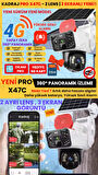 Sim Kartlı Güvenlik Kamerası, Solar Panelli Kamera, 4G  X47C PRO Güvenlik Kamerası, İnsan Takibi, Al