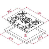 Teka Siyah Ankastre Set ( TVT 60 Davlumbaz - GBC 75030 Ocak- HLB 840 SS Fırın)