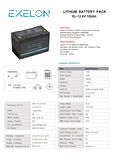 Exelon 12.8V 100 Ah Lityum Akü