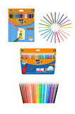 Bic Kıd Couleur Keçeli Boya Kalemi 24 Renk Bic Tropıcolor Kuru Boya Kalemi 24'LÜ Kutu