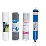 Sulook Açık Kasa Su Arıtma Cihazlarına Uyumlu 4'lü Filtre Seti Vontron Membranlı