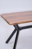 Kütük MDF Boyalı Lak Panel Mutfak Masası 70x120