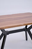 Kütük MDF Boyalı Lak Panel Mutfak Masası 70x120