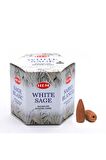 Hem Geri Akışlı Şelale Tütsü Konileri White Sage Aromalı 40 Adet 