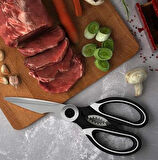 Pratik Çok Amaçlı Ultra Keskin Paslanmaz Çelik Mutfak Makası 20 cm