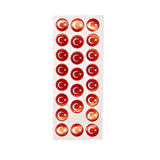 Sticker Kabartmalı Stiker Defter, Planlayıcı Etiket Türk Bayrağı (cb313) 16x7 cm
