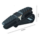 CELİK AVM® Araç İçi Güneşliğe Takılan 2'li Gözlük,Kart,Para Takmalık Aparat