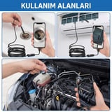 Delux Serisi Kuytu Köşeler Cihaz Kontrol Detay İnceleme 3 Metre Yılan Kamera - Android Destekli IP67