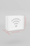 Wifi-modem Kutusu Saklama Duvar Düzenleyici Mdf Uzunluk (22CM) Genişlik (28CM) Derinlik (12CM)