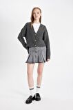 DeFacto Regular Fit V Yaka Triko Hırka R1389AZ24WNAR227
