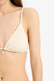 DeFacto Regular Fit Nakışlı Brode Üçgen Bikini Üstü-Fall in Love B6894AX25SMER103