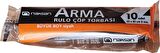 Arma Standart Büyük Boy 50 Litre Çöp Torbası Poşeti / 65 x 80 Cm - Siyah - 10 Adetlik 10 Rulo