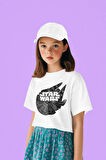 Star Wars Baskılı Unisex Çizgi Film Çocuk Tişört (1-12 YAŞ)