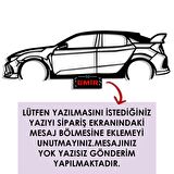 Veraart Işıklı Kişiselleştirilebilir Araba Temalı Tablo Honda Civic Dekoratif Gece Lambası 80 cm