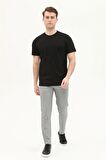 Trender 2639 Oversize Amerikan Pike Sıfır Yaka Erkek T-Shirt SİYAH