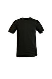 V Yaka Trender  Erkek T-Shirt 2021 SİYAH