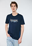 Mavi Erkek İstanbul Baskılı T-Shirt M067114-34319 Gece Lacivert