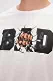 Bad Bear Bang  Erkek T-shirt 24.01.07.058 OFF-WHITE